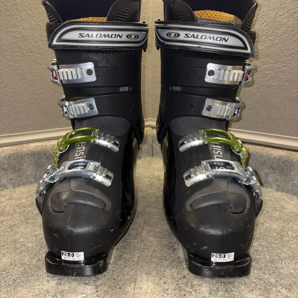 Salomon XWave 8 Ski Boots Sensifit Size 29-29.5 - Mens US 11-11.5 + Carry Bag